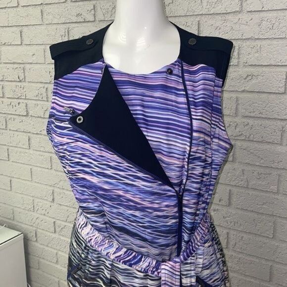 Calvin Klein Women Purple Zipper Detail Sheath Dress size 8 - Picture 9 of 12